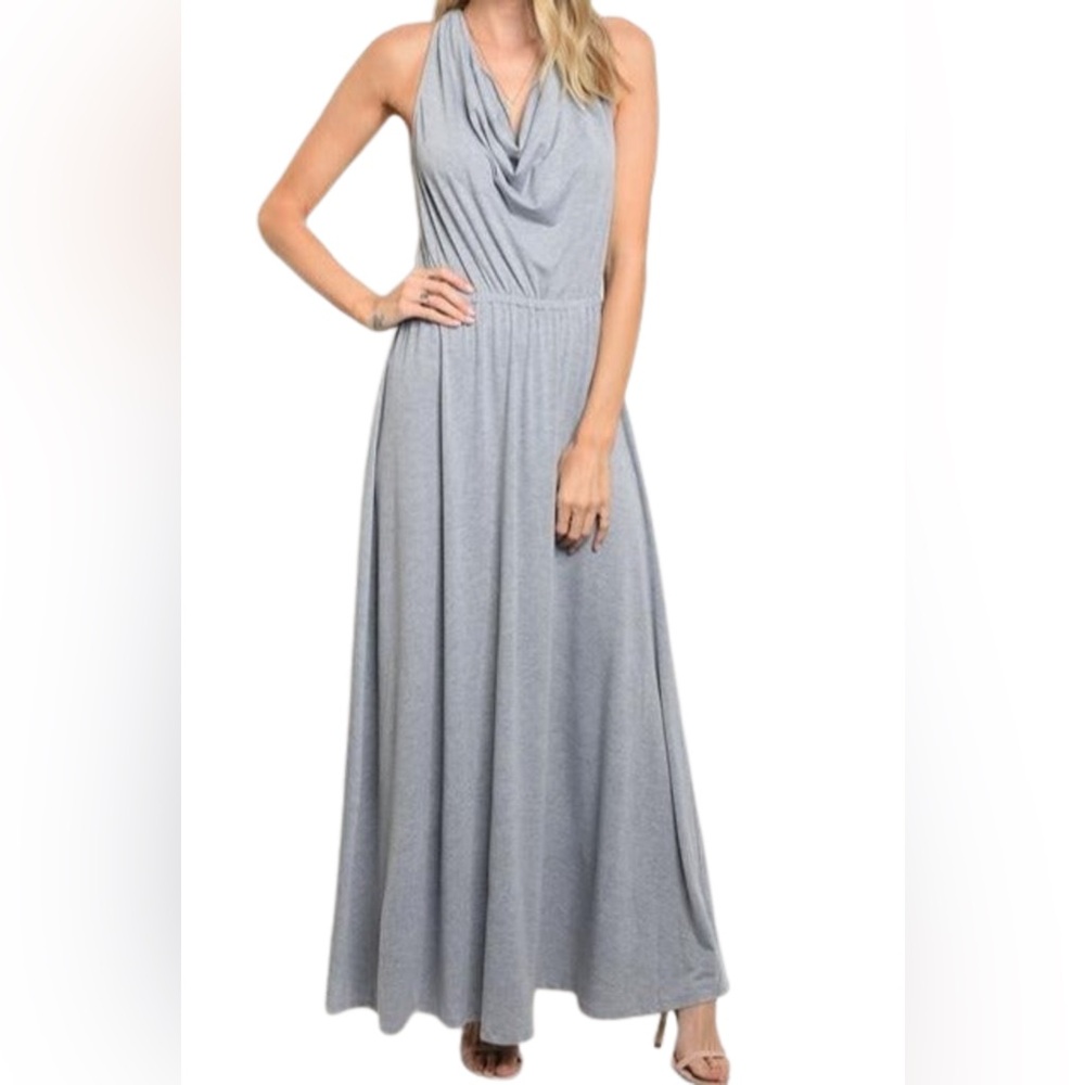 Gray Maxi Dress
